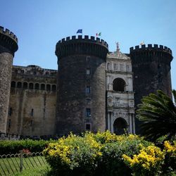 Low angle view of historical building against sky