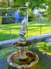 Fountain in park