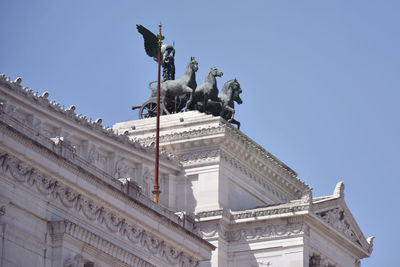 Low angle view of statue