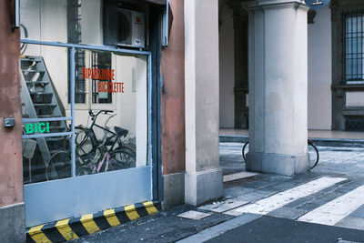 View of street and building