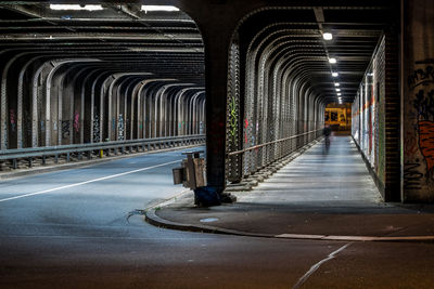 Street under bridge