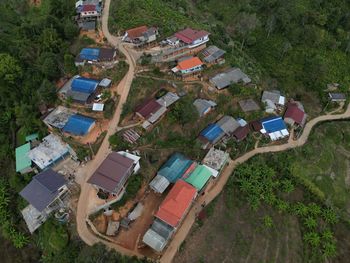 high angle view