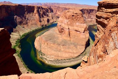 Scenic view of rock formations