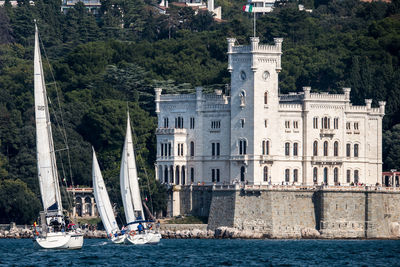 View of building by sea