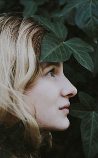 Close-up portrait of a woman