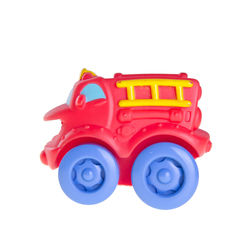 Close-up of toy car against white background