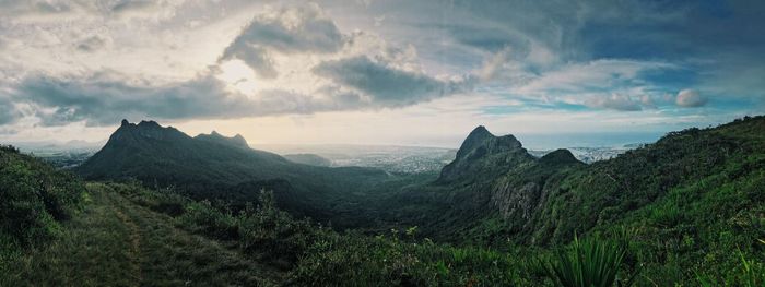 Panoramic view of landscape against sky