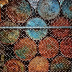 Full frame shot of chainlink fence