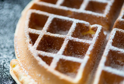 Close-up of waffle