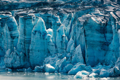 Aerial view of frozen sea