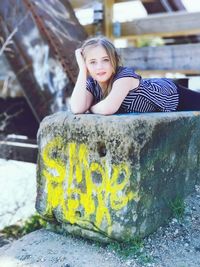 Portrait of smiling girl