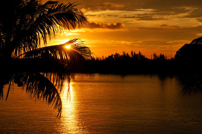 Sunrise at pelican bay harbor in freeport, bahamas