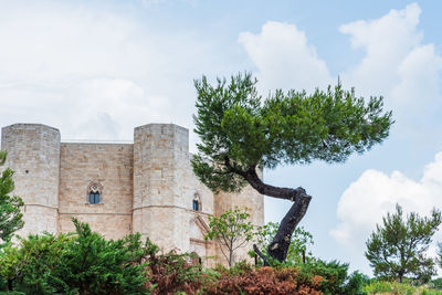 Low angle view of historic building against sky