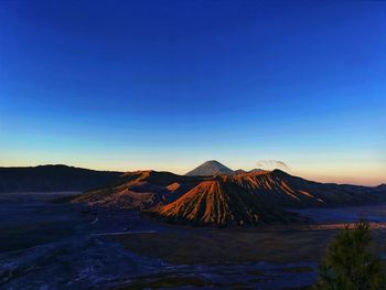 Bromo mountain in indonesia