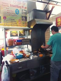 Full frame shot of market stall