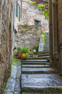 Staircase leading towards old building