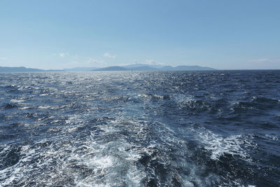 Scenic view of sea against sky