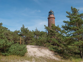 Darßer ort at the baltic sea in germany