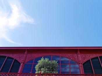 Low angle view of building against sky