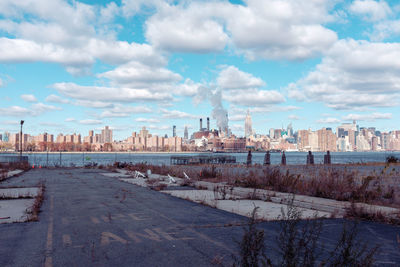 Buildings in city against sky