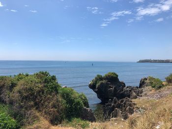 Scenic view of sea against sky