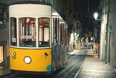 Train at railroad station platform