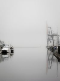 Boats in sea