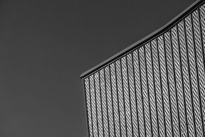 Low angle view of building against clear sky