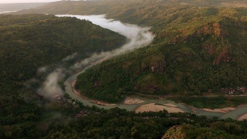 High angle view of landscape