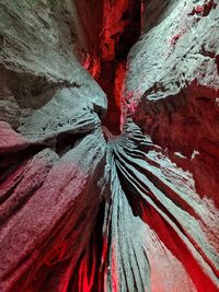 Full frame shot of red rock formation