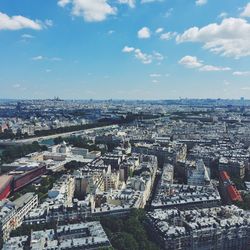 High angle view of cityscape