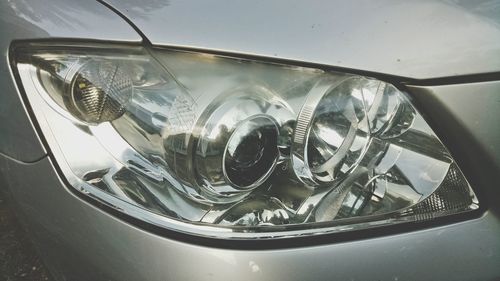 Close-up of vintage car