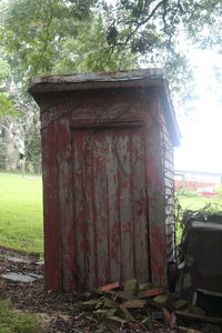 Built structure on field