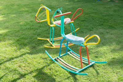 View of multi colored grass