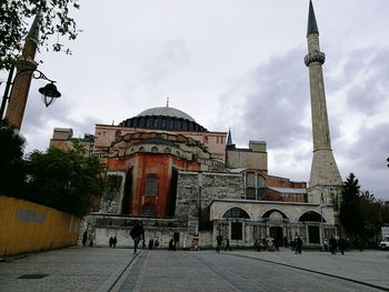 View of historical building against cloudy sky