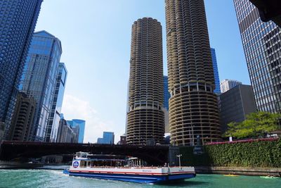 View of modern buildings in city