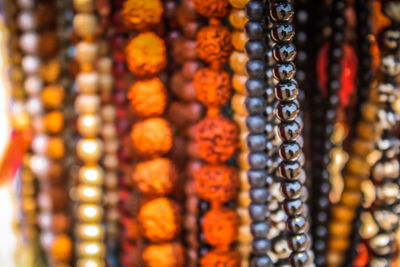 Close-up of candies for sale at market stall