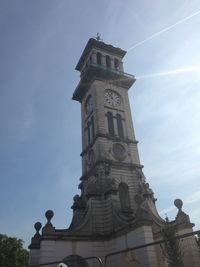 Low angle view of clock tower