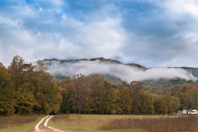 Scenic view of landscape against sky