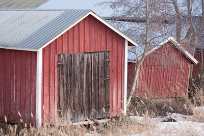 Barn in abandoned house