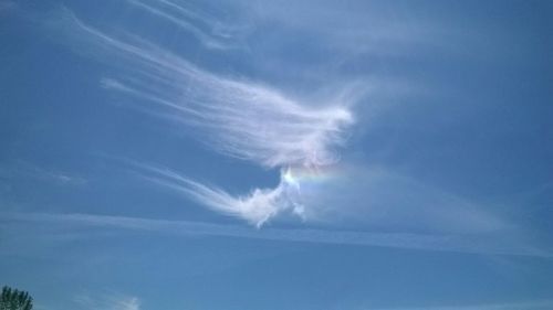 Low angle view of cloudy sky