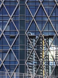 Full frame shot of modern glass building