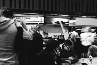 People in store