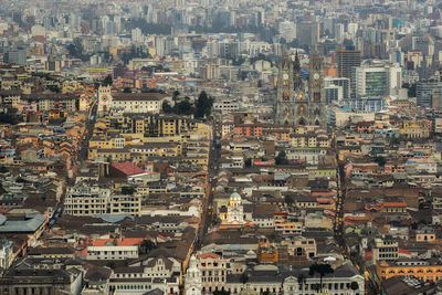 High angle view of cityscape