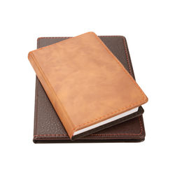 High angle view of empty book against white background