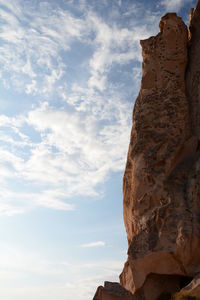Uchisar castle silhouette. uchisar. cappadocia. turkey