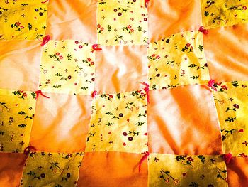 Full frame shot of multi colored fabric