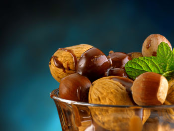 Close-up of fruits on table
