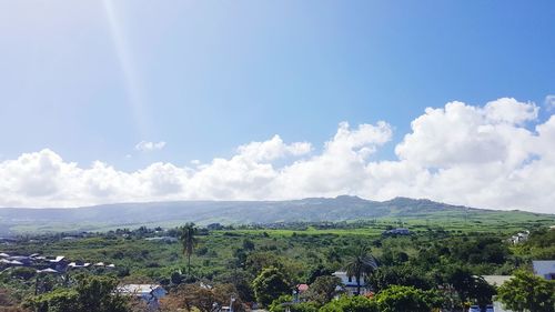 Panoramic view of landscape against sky