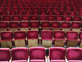 Full frame shot of empty chairs